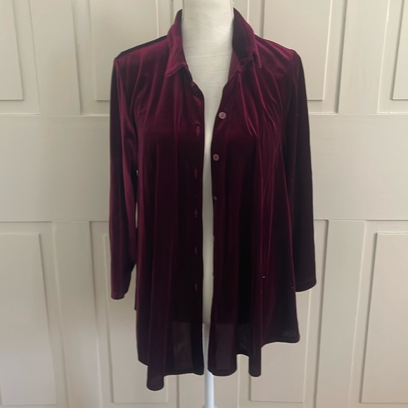 Staple | Vintage Velvet Button Down - Picture 1 of 3